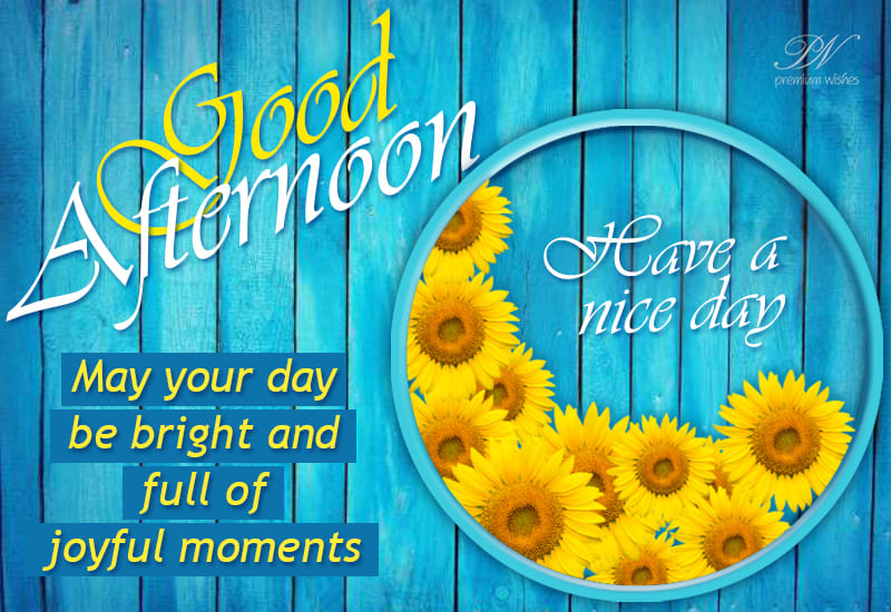 How about "Sunlit Greetings" for a fresh twist on "Good Afternoon"?